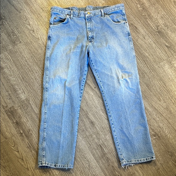 Wrangler Other - Wrangler 85600MS Relaxed Fit Light Wash Jeans Men’s 38x29 Western Denim